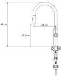 QUADRON JENNIFER BATERIA ZLEWOZMYWAKOWA Q LINE SLIM SteelQ Nano PVD złoty 3623510_PVDG1