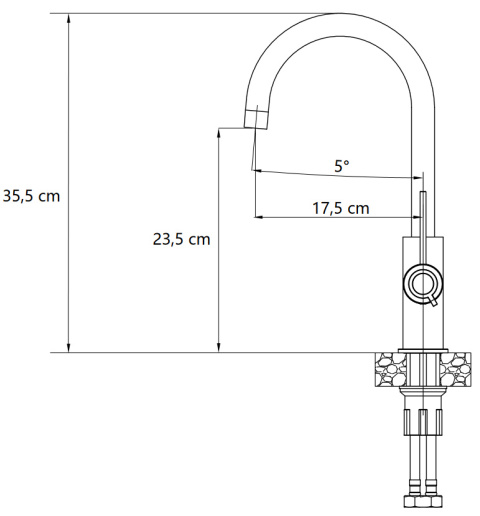 QUADRON JODIE BATERIA ZLEWOZMYWAKOWA Q LINE SLIM SteelQ pure carbon/Nano PVD miedź 3623511_BLMPVDC1