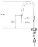 Quadron FELICITY Bateria Zlewozmywakowa T LINE SteelQ graphite metal 3623521_T1