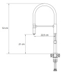 Quadron MARGOT Bateria Zlewozmywakowa T LINE SteelQ pure carbon 3623502_BLM