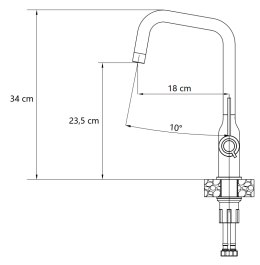 Quadron MARILYN Bateria Zlewozmywakowa Q LINE SteelQ Nano PVD miedź 3523527_PVDC1