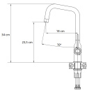 Quadron MARILYN Bateria Zlewozmywakowa Q LINE SteelQ pure carbon 3523527_BLM