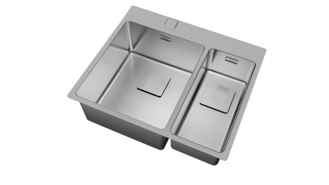 Teka Forlinea Rs15 2B 580 Zlewozmywak 2-komorowy do wbudowania 58x50cm ze stali szlachetnej 115030013