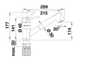 Blanco Blancowega S II Bateria Kuchenna Chrom 526416