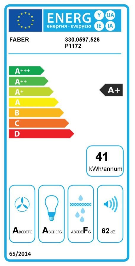 Faber Okap Przyścienny SOFT EDGE 80 BIANCO KOS 330.0597.528