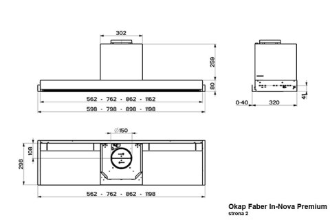 Faber Okap do zabudowy IN-NOVA PREMIUM X KL90/2 F-305.0621.942
