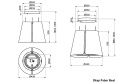 Faber Okap podwieszany BEAT BK GLOSS 45, wersja pochłaniacz F-345.0657.025
