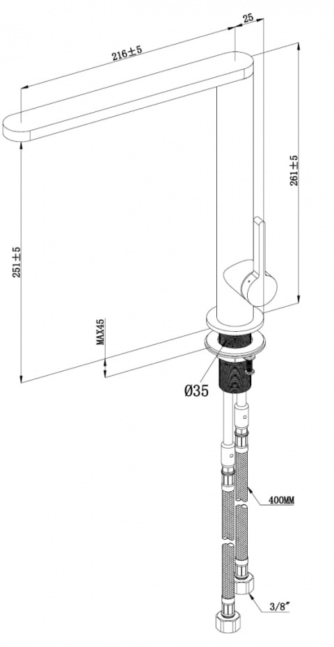 Villeroy & Boch Bateria FINERA, miedziany VB-9270 00 04