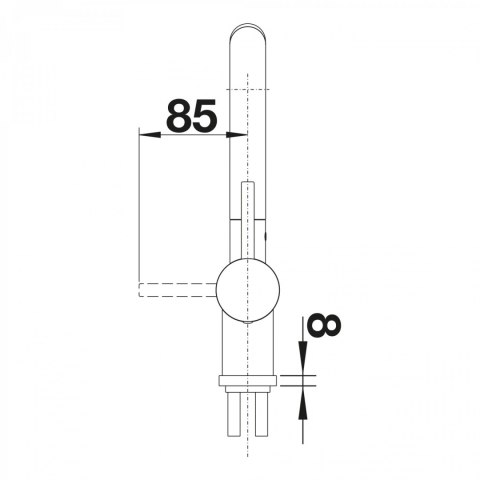 BLANCO Bateria LINUS-S powłoka PVD Steel 526242