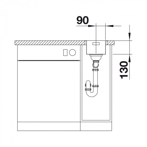 BLANCO Zlewozmywak ANDANO 180-IF stal polerowana, InFino 522951
