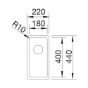 BLANCO Zlewozmywak CLARON 180-IF stal polerowana, InFino 521564