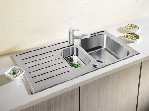 BLANCO Zlewozmywak LANTOS 45 S-IF Compact stal szczotkowana, 519059