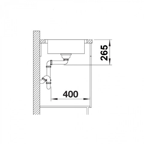 BLANCO Zlewozmywak LANTOS 45 S-IF Compact stal szczotkowana, 519059