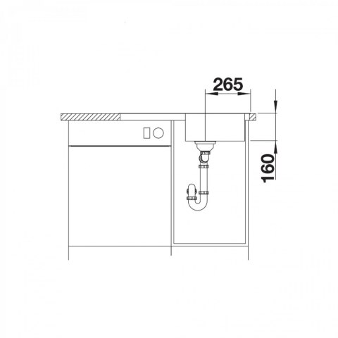 BLANCO Zlewozmywak LANTOS 45 S-IF Compact stal szczotkowana, 519059