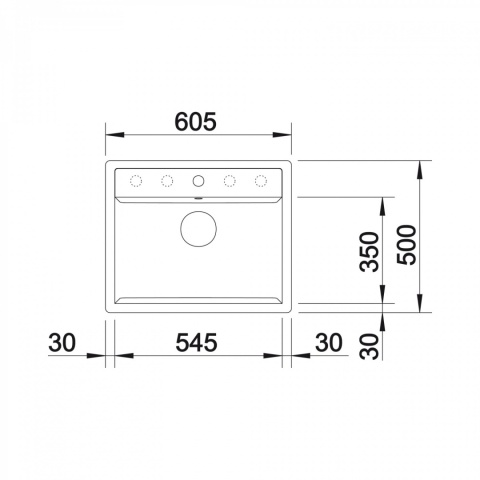 BLANCO Zlewozmywak DALAGO 6-F biały, k.aut. 514771
