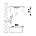 BLANCO Zlewozmywak METRA 45 S biały, k.aut. 513028