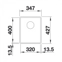 BLANCO Zlewozmywak SUBLINE 320-F antracyt, InFino 523416