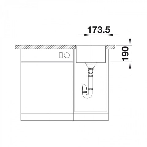 BLANCO Zlewozmywak SUBLINE 320-F czarny, InFino 525982