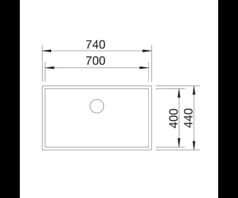 BLANCO Zlewozmywak ZEROX 700-U stal Dark Steel, InFino 526244