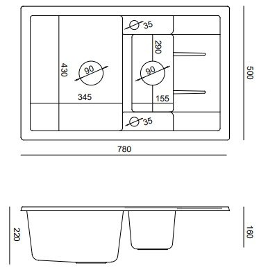 QUADRON MORGAN 156 GraniteQ pure carbon/elementy miedziane HB8224U7-C1_P2O
