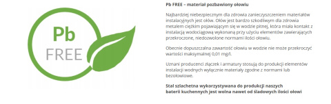 Quadron BATERIA ZLEWOZMYWAKOWA STALOWA JULIA VERY WHITE Z WYCIĄGANĄ WYLEWKĄ KOLOR BIAŁY MAT 3673500WHM