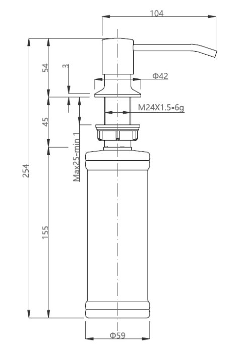 Quadron Zlewozmywak 1kom. 77x44x18,5 Johnny 111 carbon z ODPŁYWEM Z BATERIĄ KATE i dozownikiem HCQJ7744BLM_BDR_PC 