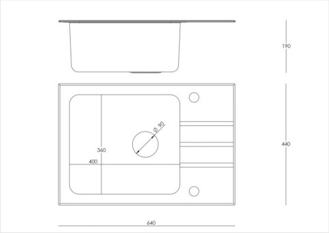 Quadron Zlewozmywak szklany Jack 116 + Bateria Naomi ST3564SC3BS_ BW7059CZPST3564SC3BS_ BW7059CZP