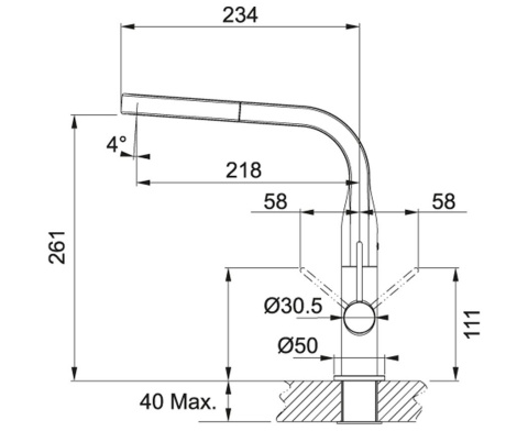 FRANKE Studio Sinos pull-out - Bateria kuchenna Chrom 115.0259.975