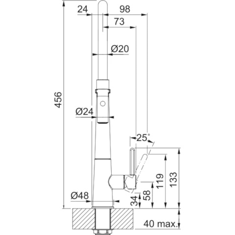  Franke Studio Bateria Icon Semi-Pro Czarny mat 115.0690.598