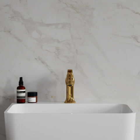 Omnires Art Deco Bateria umywalkowa złota AD5110GL