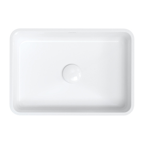 Omnires Parma M+ Umywalka nablatowa, 50 x 35 cm biały połysk PARMAUNBSP