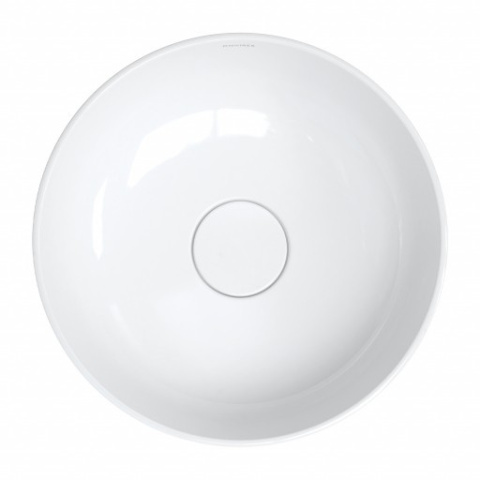 Omnires Silk M+ Umywalka nablatowa, ø40 cm biały połysk SILKR400BP