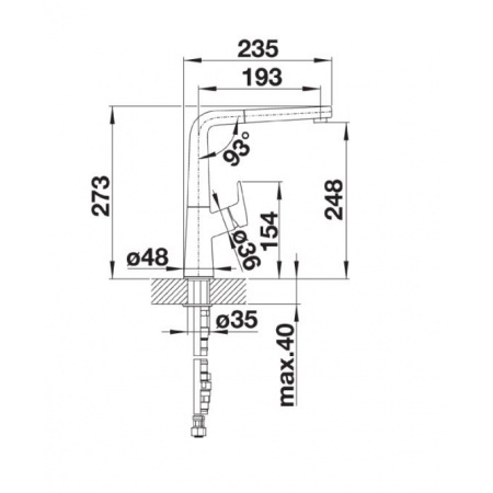 Blanco Avona-S Silgranit-Look Bateria kuchenna z wyciąganą wylewką delikatny biały 526929