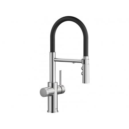 Blanco Catris-S Flexo Filter Bateria kuchenna wysoka z wyciąganą wylewką z filtrem PVD steel 526706