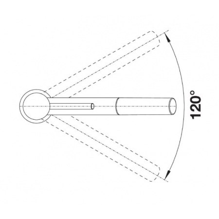 Blanco Kano-S Silgranit-Look Bateria kuchenna z wyciąganą wylewką wulkaniczny szary/chrom 526952