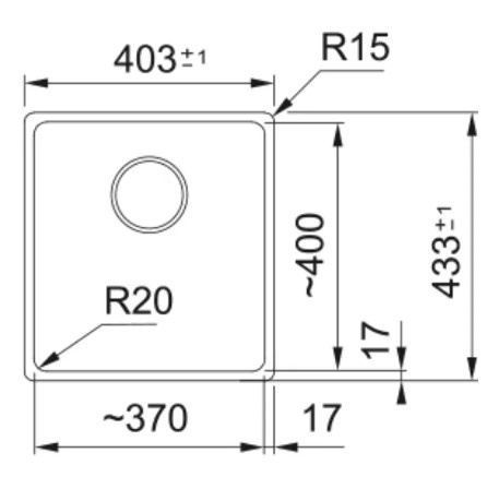  FRANKE studio Maris MRG 110-37 Zlewozmywak do podbudowy Fragranit+ Onyx 125.0687.249