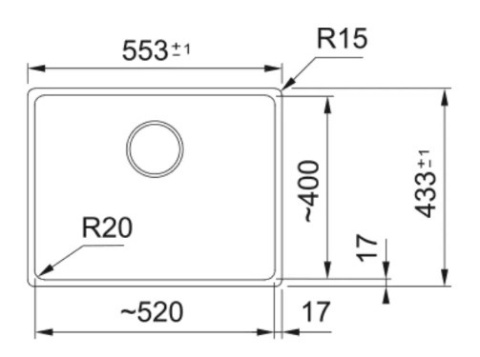  FRANKE studio Maris MRG 110-52 Zlewozmywak podblatowy Fragranit+ Czarny mat 125.0687.252
