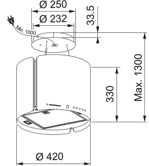  Franke STUDIO Okap FSMS F42 WH MATT 345.0654.932