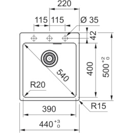 Z kodem LATO -7% !!! Franke Studio Zlewozmywak Maris MRG 610-39 FTL czarny mat + czarny zestaw odpływowy 114.0693.580