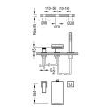 Z kodem LATO -7% !!! Tres Cuadro Tres bateria wannowa chrom 10616102