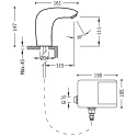 Z kodem LATO -7% !!! Tres Trestronic Bateria umywalkowa elektroniczna kolor chrom 19260603