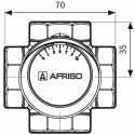 AFRISO ARV 484 Zawór 4-drogowy DN25 z siłownikiem ARM 343 PROCLICK 1348444