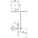 Z kodem LATO -7% !!! Tres B-System zestaw prysznicowy podtynkowy termostatyczny z deszczownicą chrom 30725306