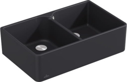 Villeroy & Boch Zlewozmywak FARMHOUSE 80X MAN. pure black PREMIUMLINE VB-6380 01 R7