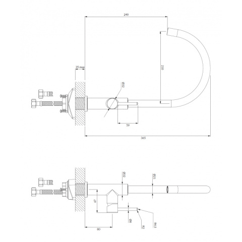 Omnires Y bateria kuchenna stojąca biały mat Y1251WM