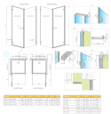 Radaway Arta KDJ I ścianka boczna S1 120 cm 386024-03-01