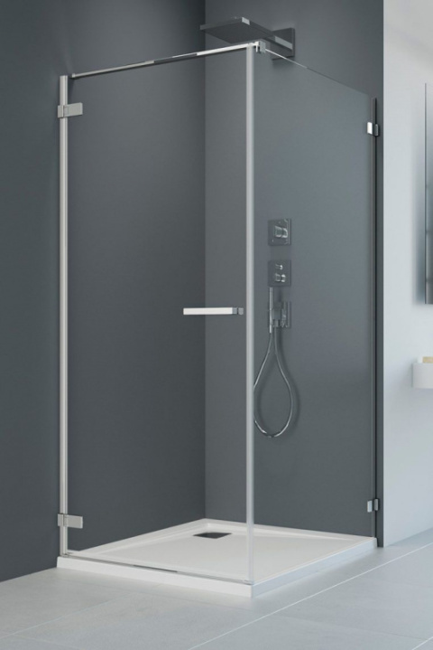 Wpisz KOD: PROMO - 10% Radaway Arta KDJ drzwi prysznicowe 80 cm uchylne chrom połysk/szkło przezroczyste 1386081-03-01R