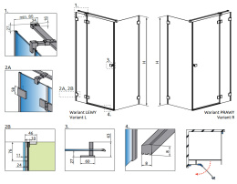 Wpisz KOD: PROMO - 10% Radaway Essenza Pro Brushed Copper KDJ drzwi prysznicowe 120 cm lewe miedź szczotkowana/szkło przezroczyste 10097120-93-01L