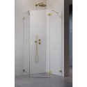 Wpisz KOD: PROMO - 10% Radaway Essenza Pro Brushed Gold PTJ kabina prysznicowa 80x80 cm prawa złoty szczot/szkło przezro 10100000-99-01R/10100100-01-01