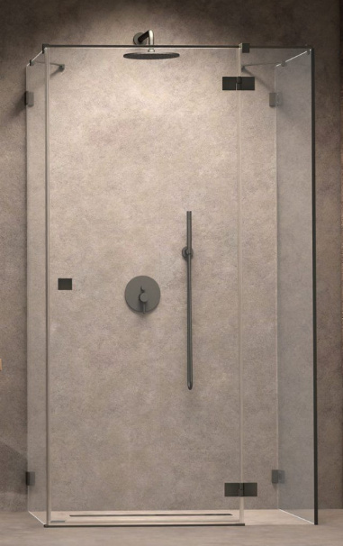 Radaway Essenza Pro Brushed Gunmetal KDJ+S drzwi prysznicowe 100 cm prawe gunmetal szczotkowany/szkło przezroczy 10097310-92-01R